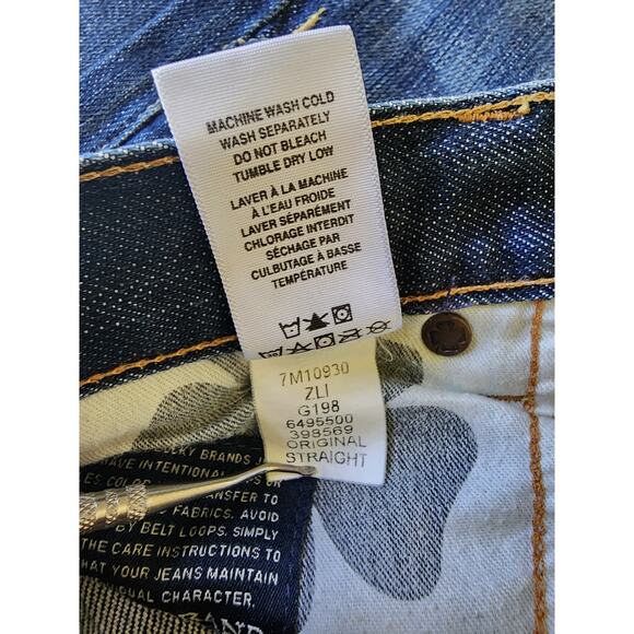 Lucky Brand 221 Original Straight Jeans Mens Blue 33/30 - Picture 5 of 7